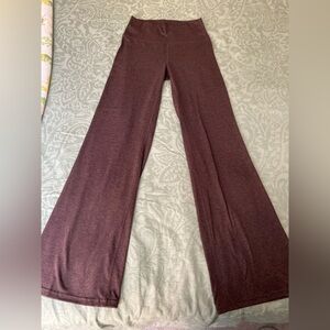 Dark purple flare-Leggings